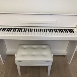 Yamaha Arius Digital Piano (White) with Matching Bench