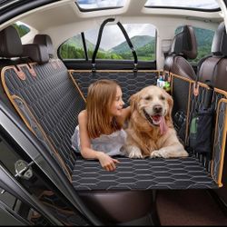 Back Seat Extender for Dogs - Dog Car Seat Cover Hard Bottrom, Sturdy Car Backseat Extender for Dog