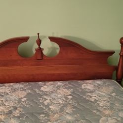 Vintage Bed And Dresser. Real Maple Wood