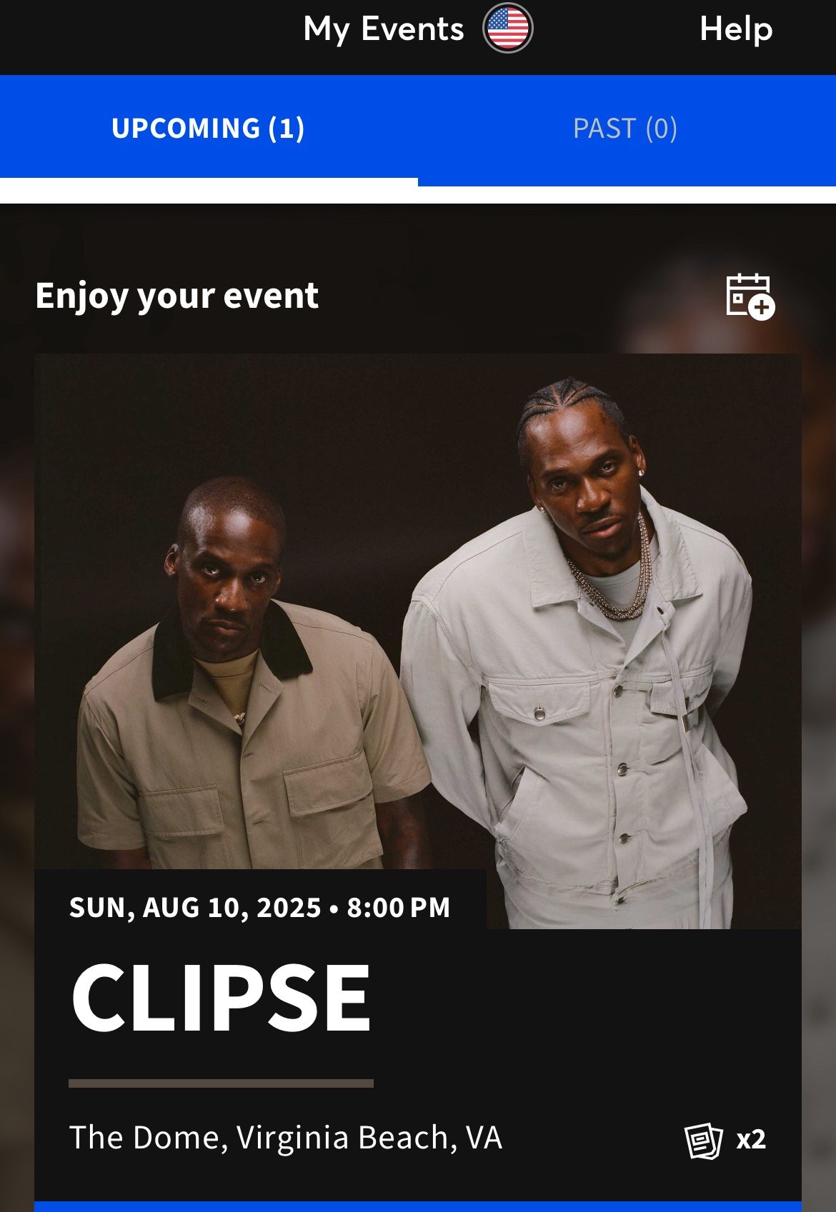 2 Tickets To Concert Tonight