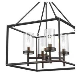 4-Light Bronze Chandelier Light Fixture