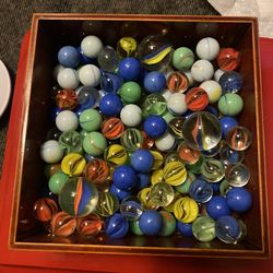 Vintage marble 100 total different sizes