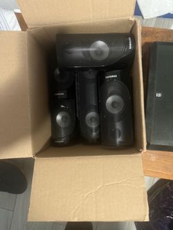 Assorted speakers for home theater