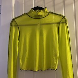 Neon Sheer Top