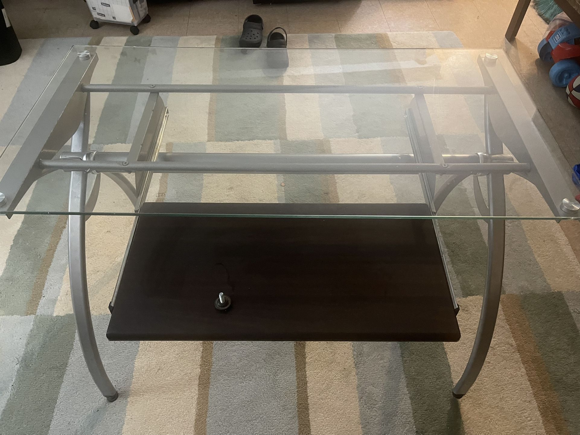 Glass Computer Table