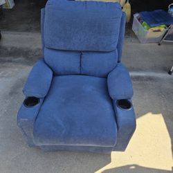 Blue Recliner 