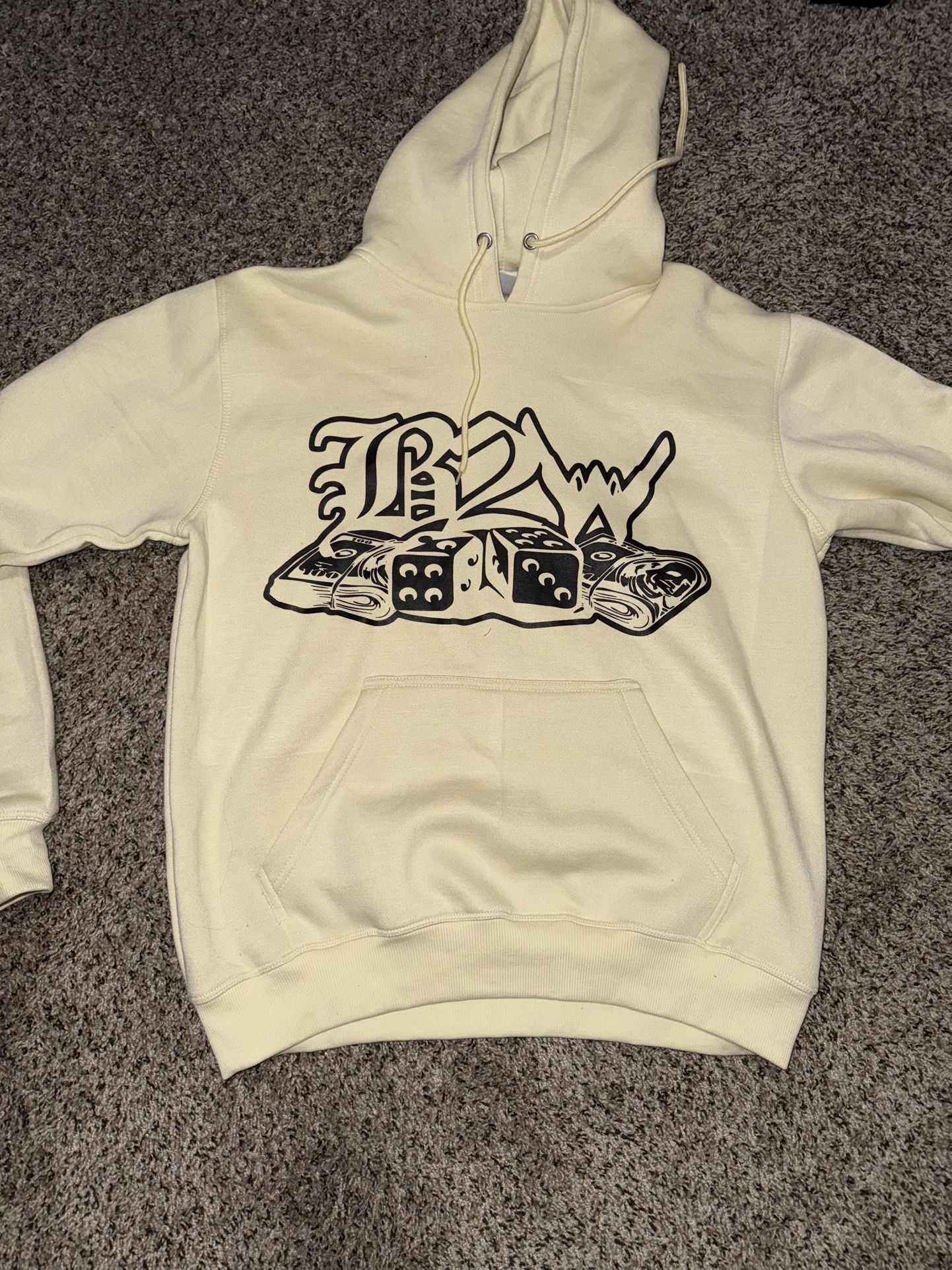 Cream Bound2Win Hoodie Medium And 2XL