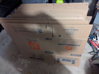 Home Depot Moving Boxes like new!