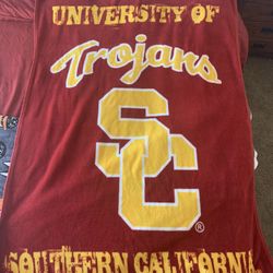 USC Trojan College blanket