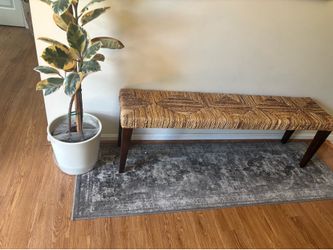 Wicker bench