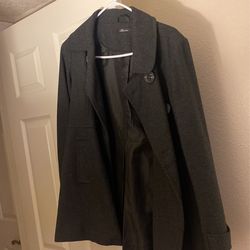 Smoke Grey Trench Coat