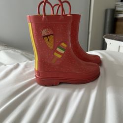 Lily & Dan Rain Boots Toddler Size 9-10