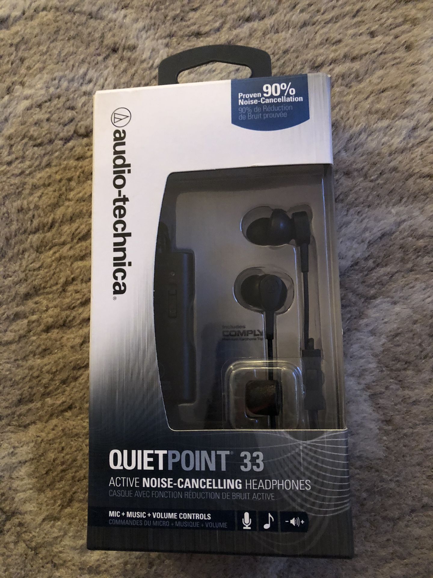 Quiet Point 33 active noise canceling headphones
