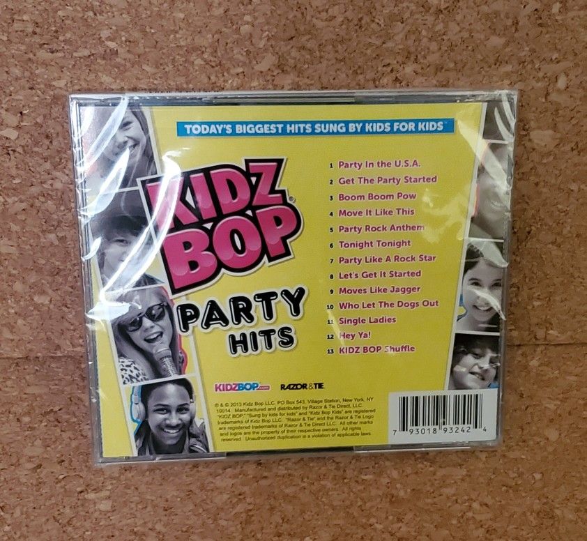 Kidz Bop Music CD- New And Sealed - Party Hits