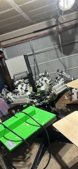 Riley Hopkins screen printing equipment