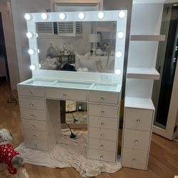 Makeup Vanity And Side Self 
