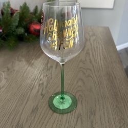 Hallmark Watching Wine Glass – New