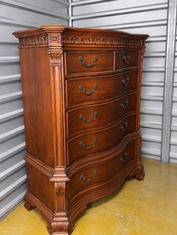 Large Traditional Cherry Tall Dresser/Chest of Drawers