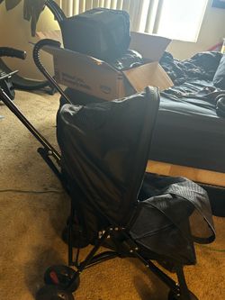 Pet stroller for cats.