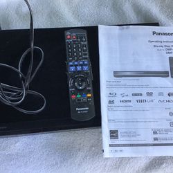 Panasonic Blu-Ray Disc Player DMP – DD 35 With Remote And Instruction Guide