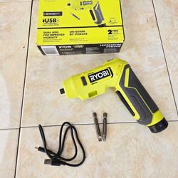 RYOBI USB Rechargeable Screwdriver KIT