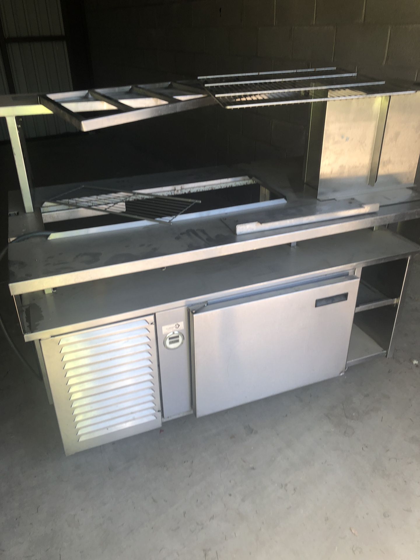 Refrigerated serving table. Will deliver.
