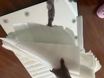 Top of vanity mirror