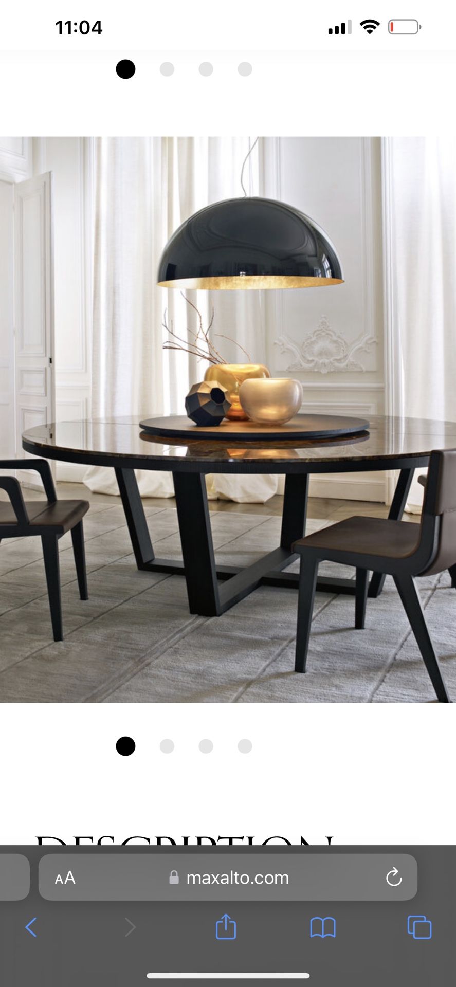 B&b Italia Casa MAXALTO - Xilos Round Dining table