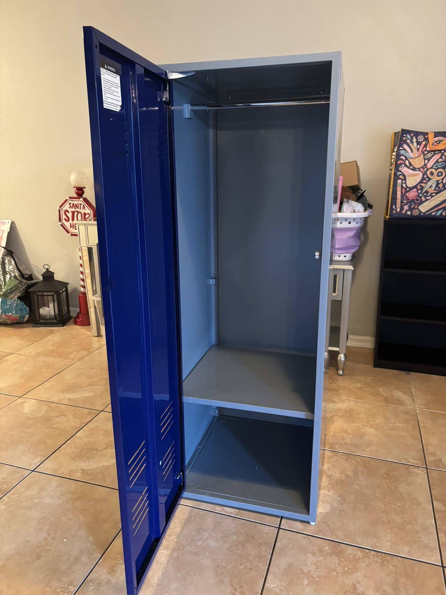 Navy Blue Storage Locker