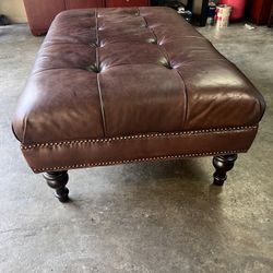 leather Bed End Stool
