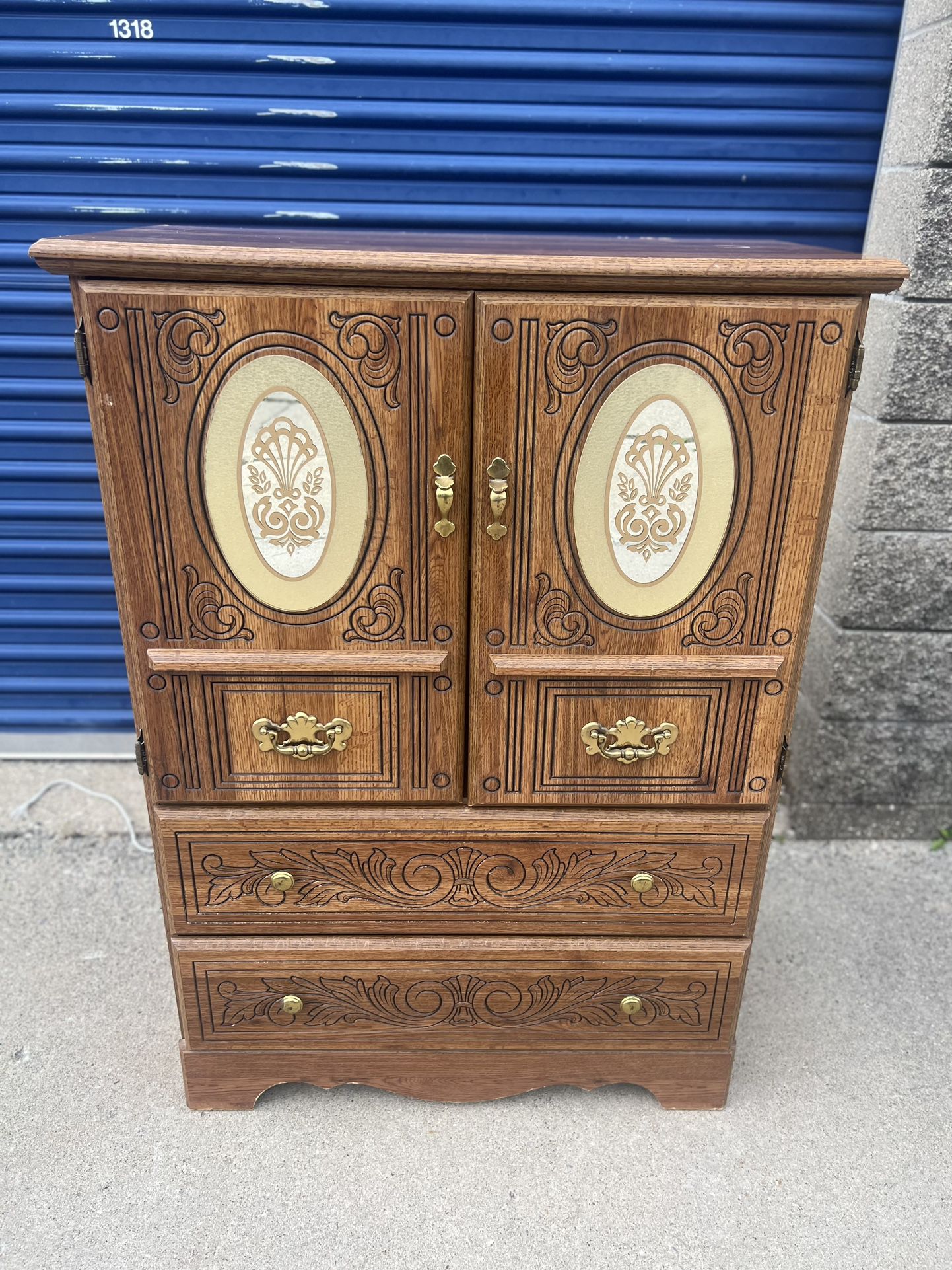 vintage armoire chest 