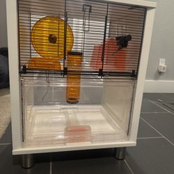 Hamster Cage + Food And Bedding
