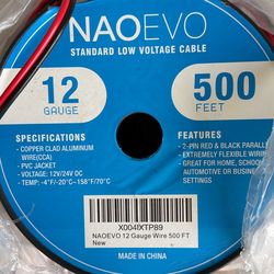 NAOEVO 12 Gauge Standard Low Voltage Cable