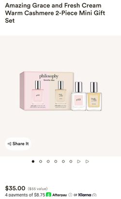 Philosophy Amazing Grace & Fresh Cream Mini Gift Set NEW $25