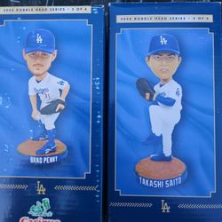 Brad Penny Takashi Saito Dodgers Sga Bobblehead 