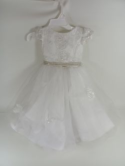 Toddler White Dress