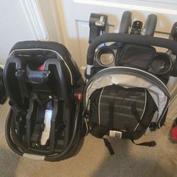 Baby Travel System (Car Seat + Stroller)
Stroller with Infant Car Seat – Clean & Ready