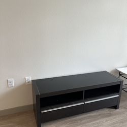 COASTER- TV stand with glass top