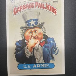 1986 Garbage Pail Kids- U.S. Arnie #110b