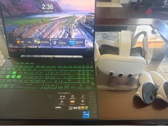 Gaming laptop, meta quest 3