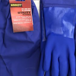 Work Gloves / Long Cuff Utility Gloves 26” / Oil Resistant Utility Gloves NEW!! BOTH PAIRS FOR $15