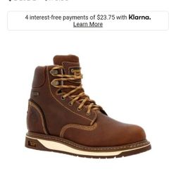 Womans Work Boots/ Size 8