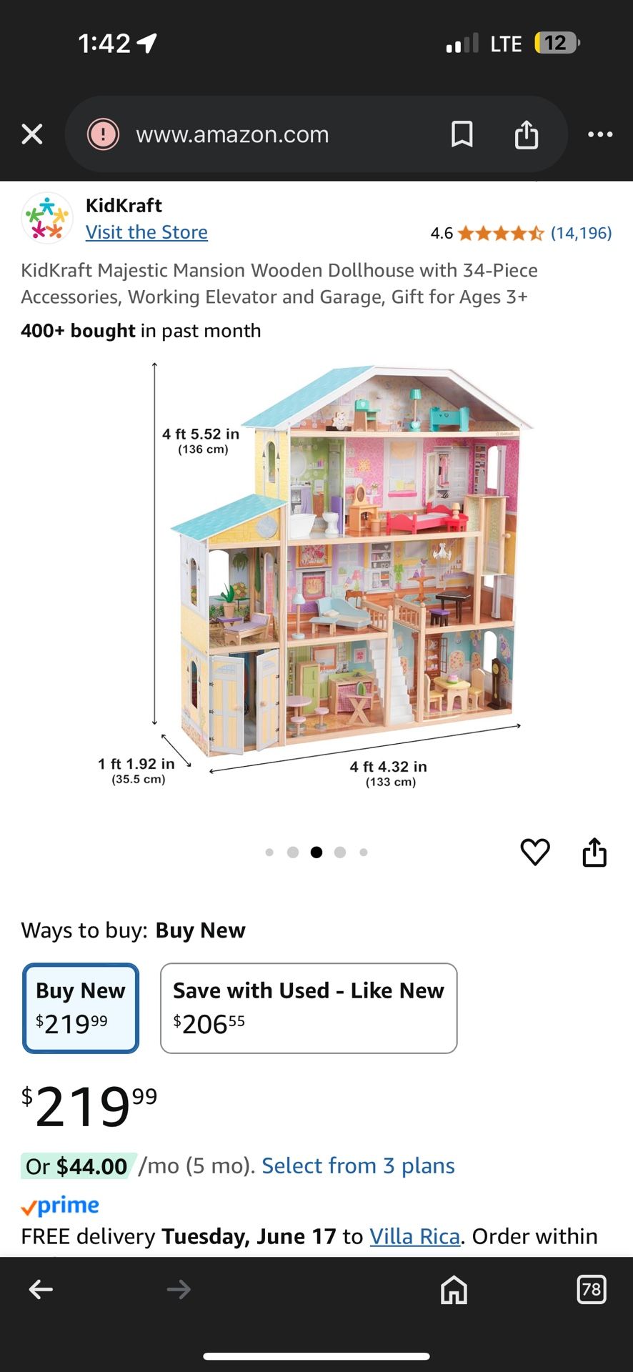 KidKraft Majestic Mansion Dollhouse
