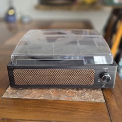 Seasonlife® Vinyl Record Player with Speakers
