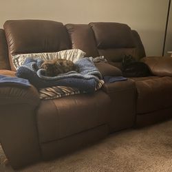 Ashley Double Recliner Power Loveseat