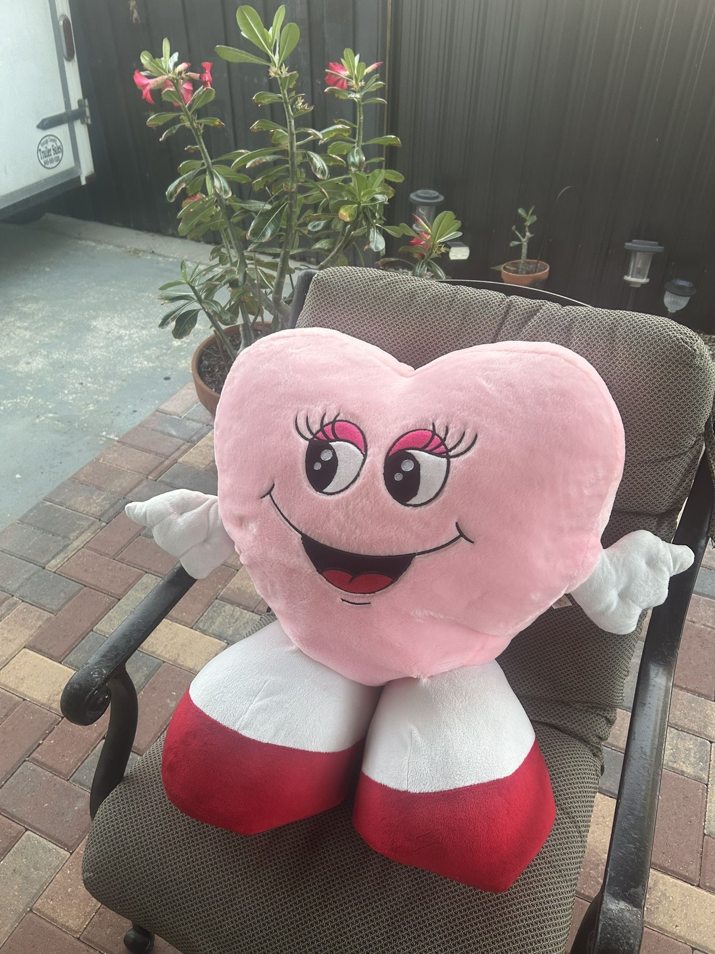 Dan Dee Collectors Choice Large Giant Valentine's Day Pink Heart Plush