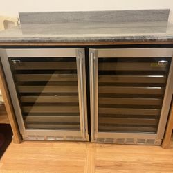 Wine Coolers Marble Top & Cabinet 