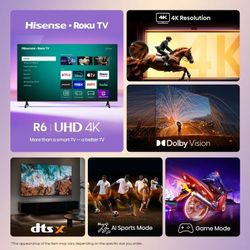 Hisense 50” 4K UHD Roku TV – R6 Series | Must Sell by Monday