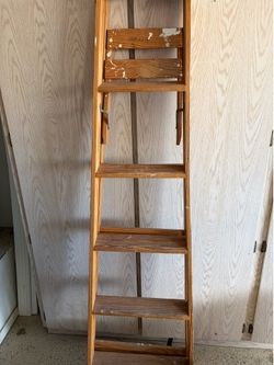 Wooden ladder