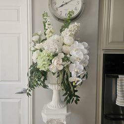 White FAUX flower Arrangements 